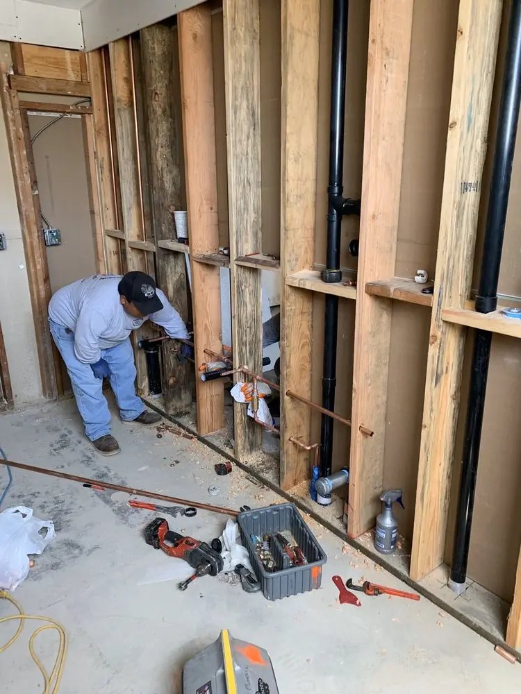 Commercial rough-in plumbing for Water Heater Replacement in Truesdale Lake